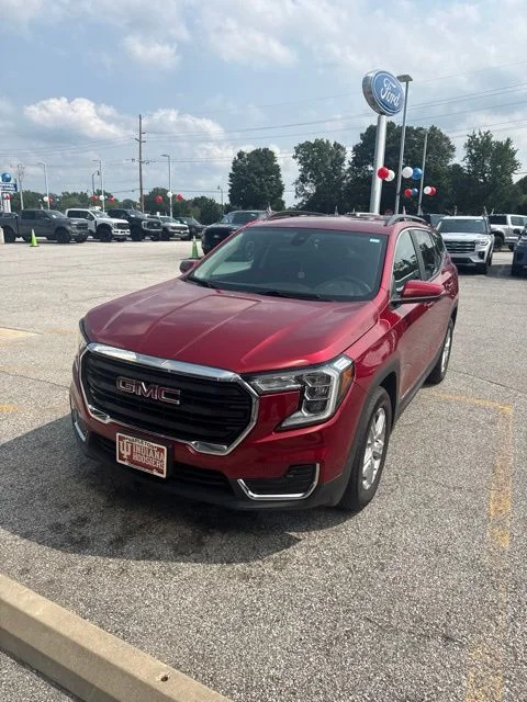 Certified Used 2022 Red GMC SLE image 1