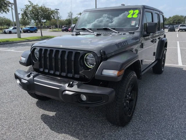 Used 2022 Gray Jeep Unlimited Willys image 8