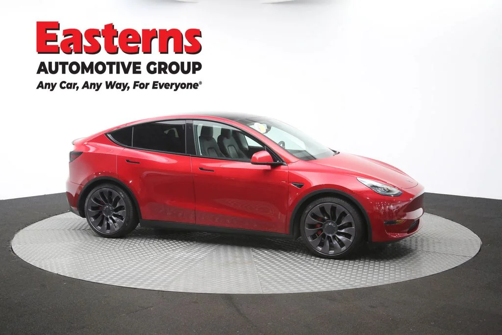 Used 2020 Red Tesla Performance image 42