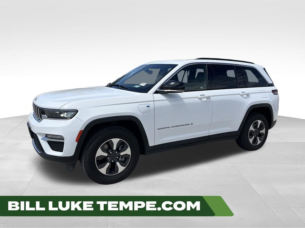 Used 2024 Bright White Clearcoat Jeep 4xe image 1