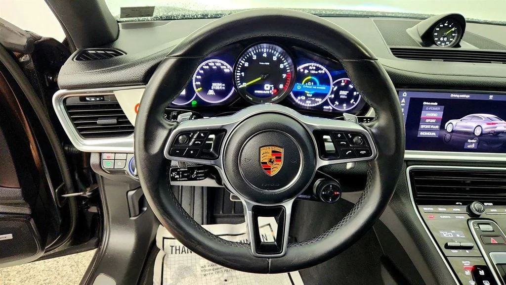 Used 2018 Jet Black Metallic Porsche 4 E-Hybrid w/ Premium Pkg Plus & 21