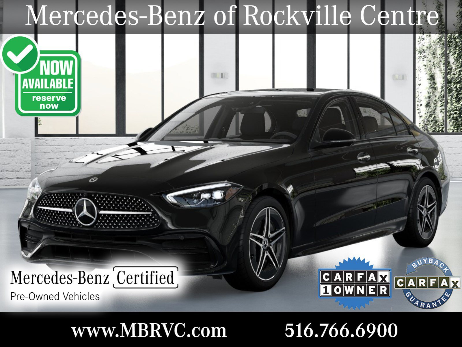 Certified Used 2024 Black Mercedes-Benz C 300 image 1