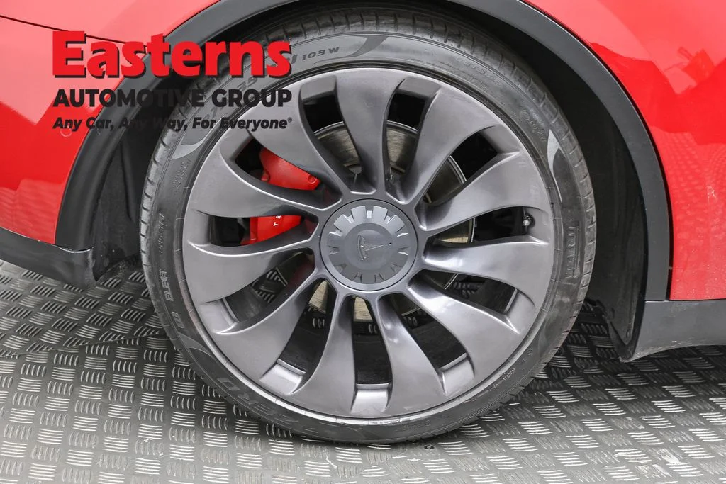 Used 2020 Red Tesla Performance image 24