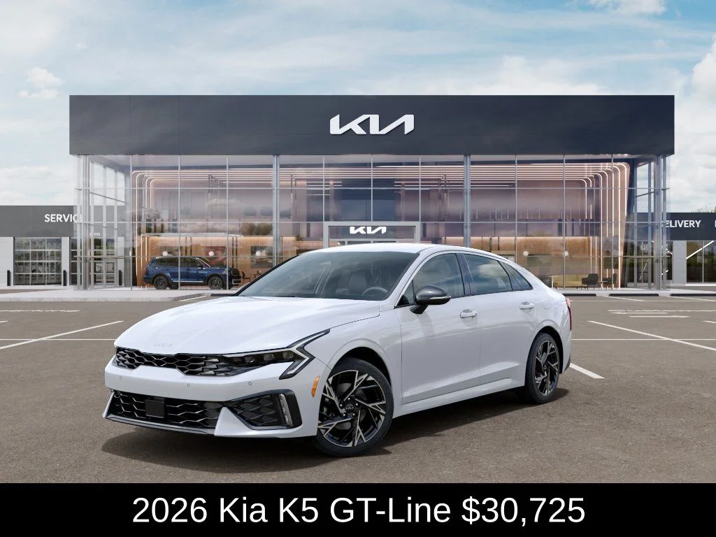 New 2026 Snow White Pearl Kia GT-Line FWD image 2