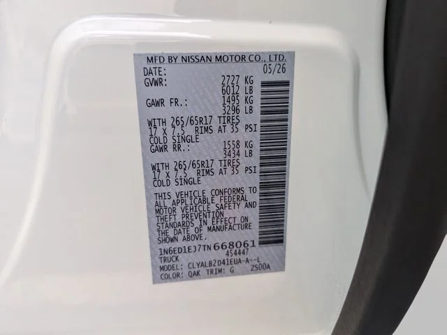 New 2026 Glacier White Nissan Crew Cab SV image 32