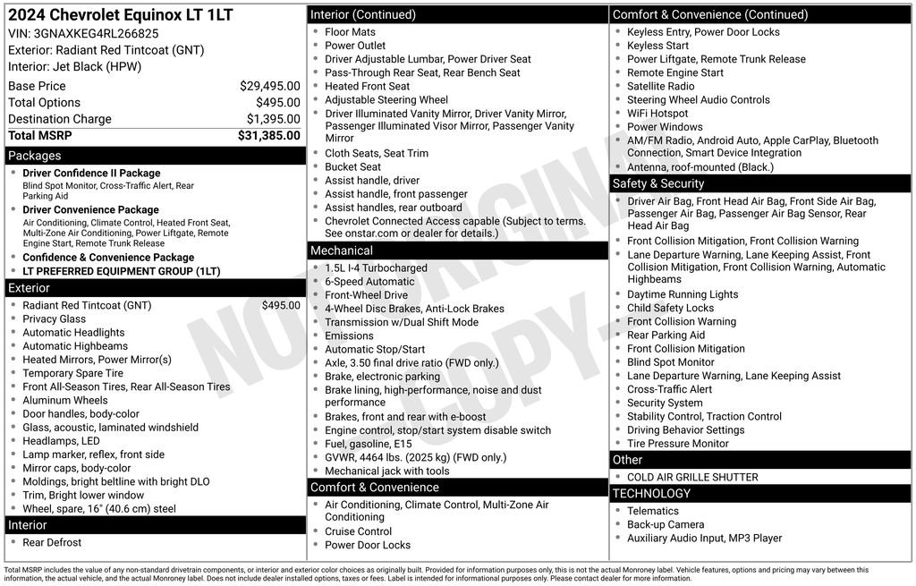 Used 2024 Red Chevrolet LT image 2