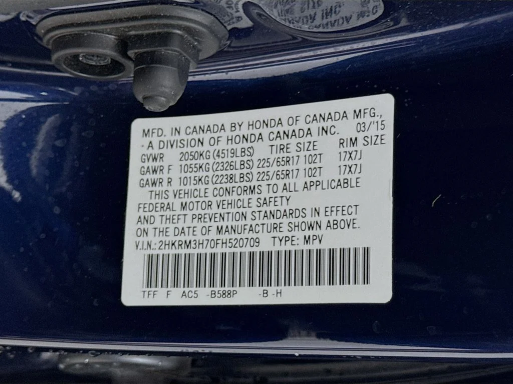 Used 2015 Obsidian Blue Pearl Honda EX-L image 33