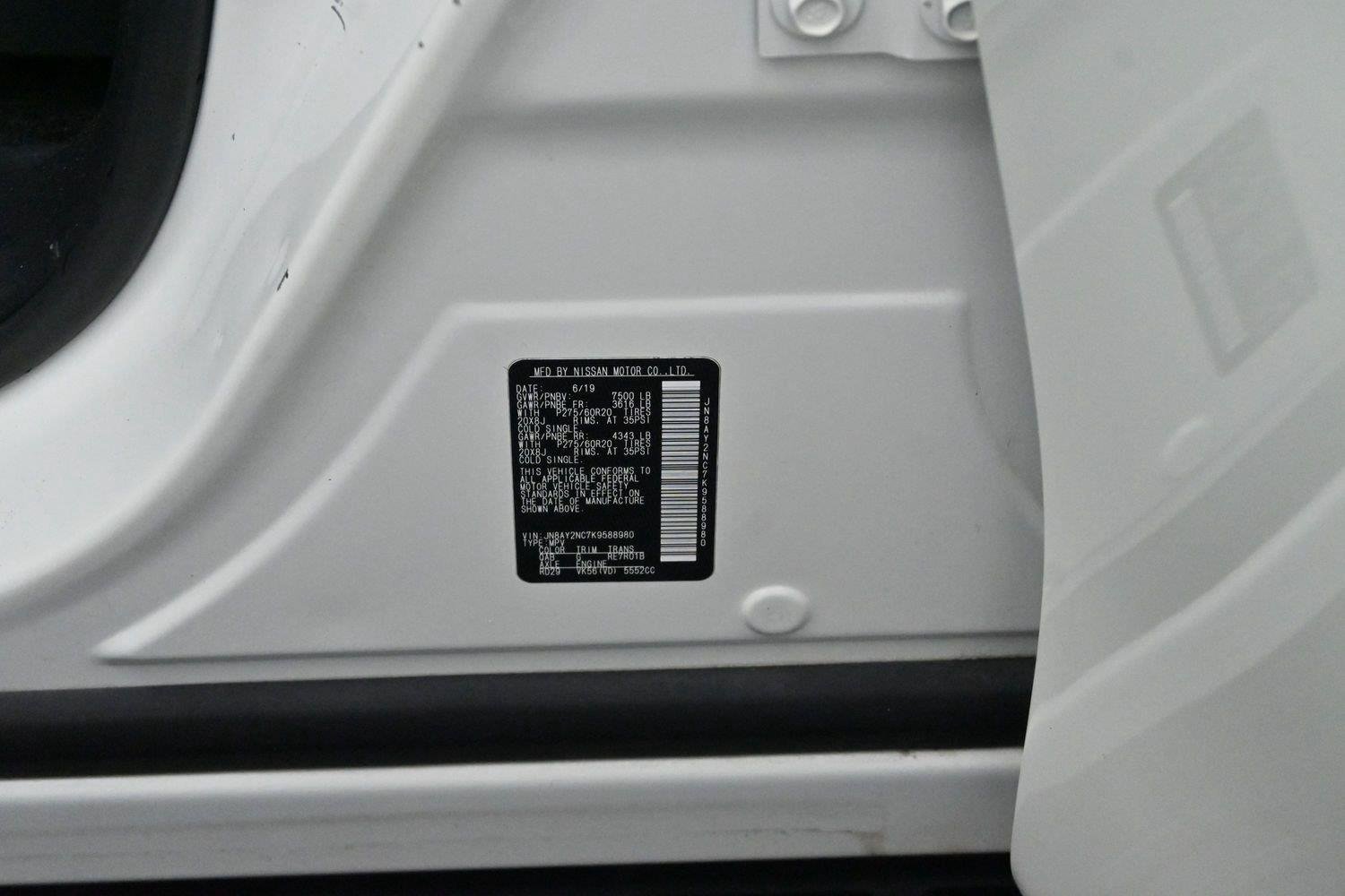Used 2019 Pearl White Tricoat Nissan SL image 47