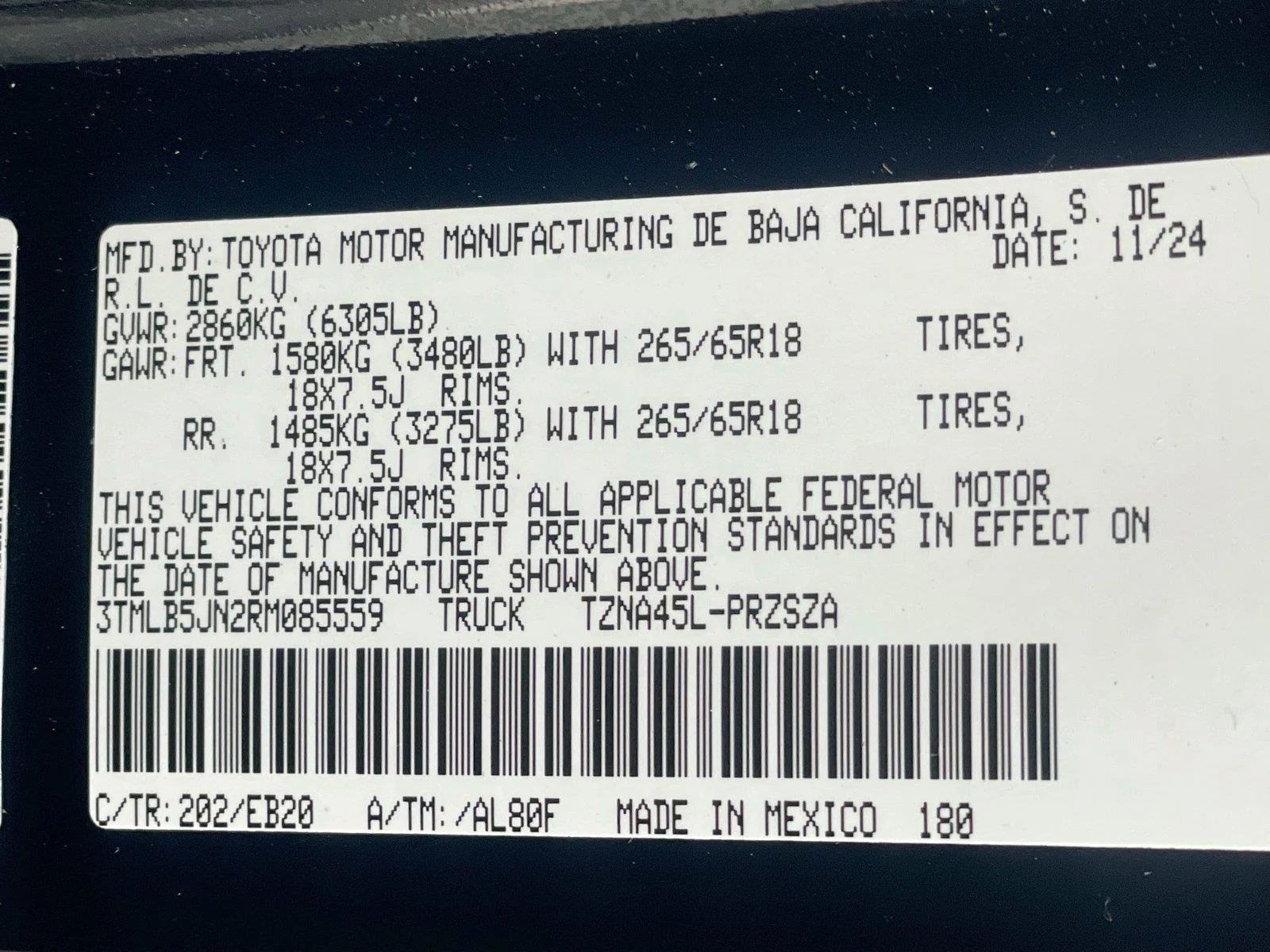 Used 2024 Black Toyota Limited image 35