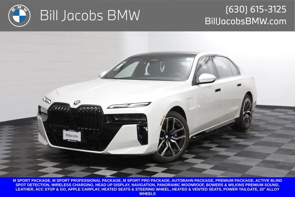 Certified Used 2026 White BMW 750e xDrive image 1
