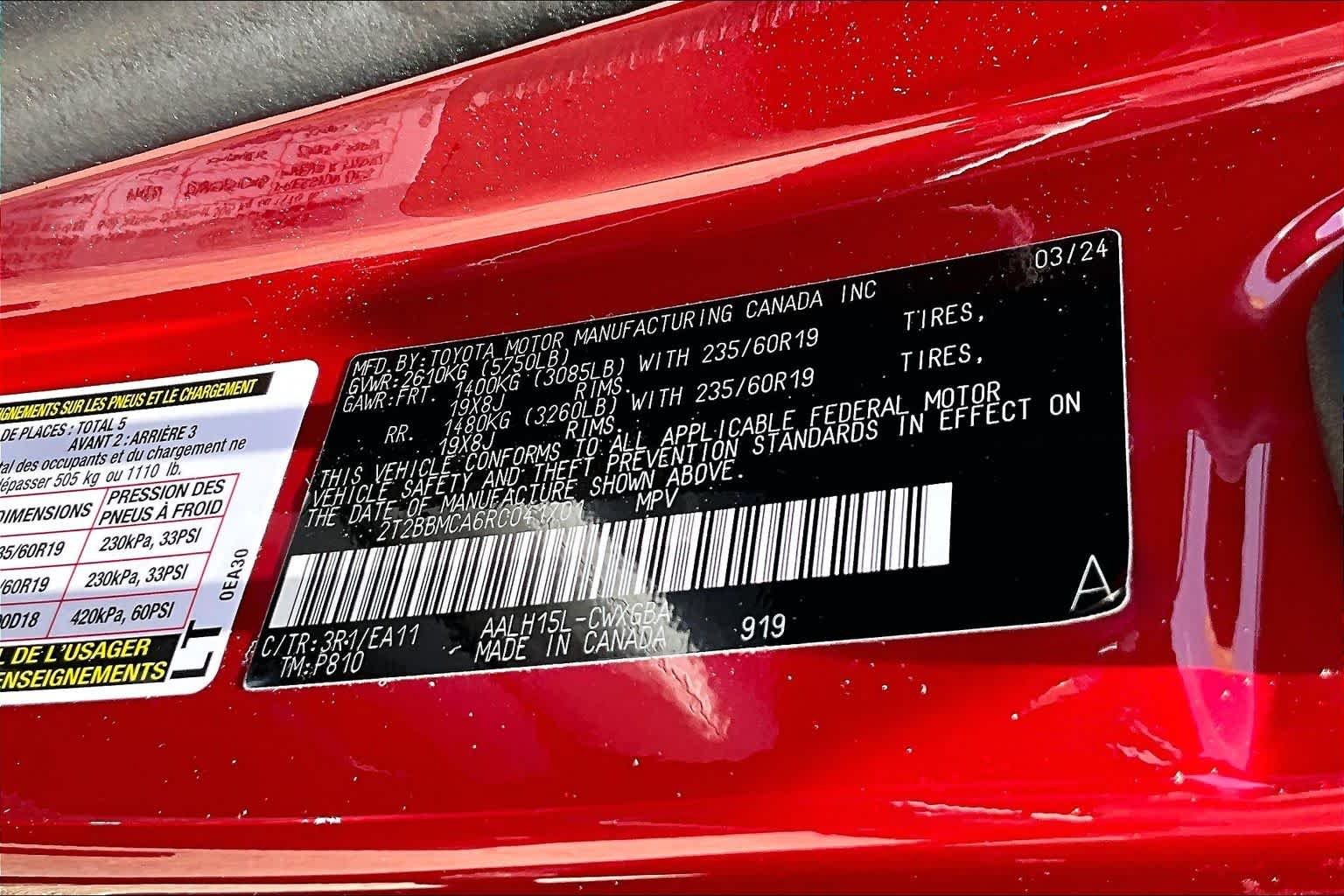 Used 2024 Matador Red Mica Lexus Premium image 34