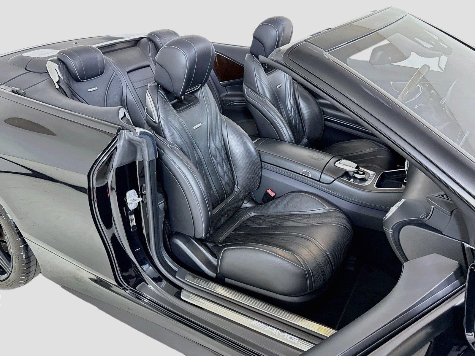 Used 2017 Obsidian Black Metallic Mercedes-Benz AMG® S 63 Conv | $187k MSRP | Designo Leather | Warmth & Comfort image 28