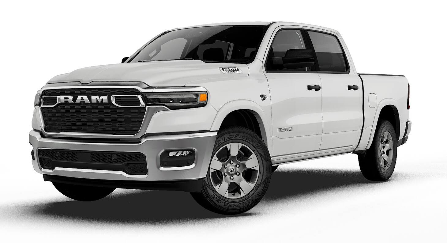 New 2027 Bright White Clear-Coat Exterior Paint RAM BIG HORN image 13
