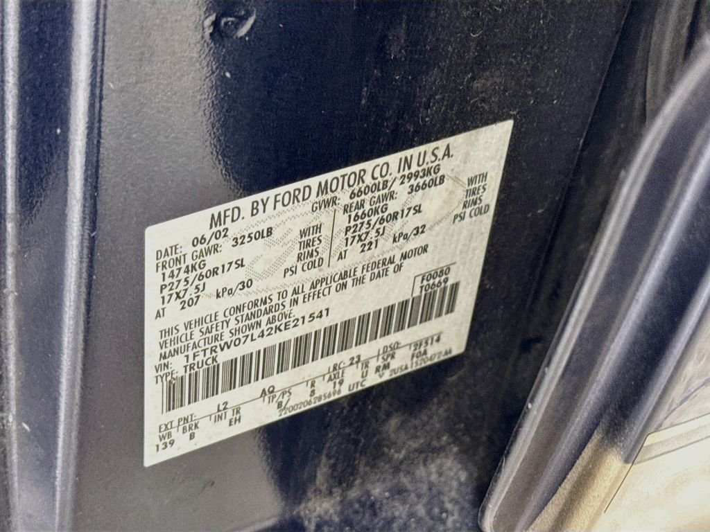 Used 2002 Charcoal Blue Clearcoat Metallic Ford XLT image 28