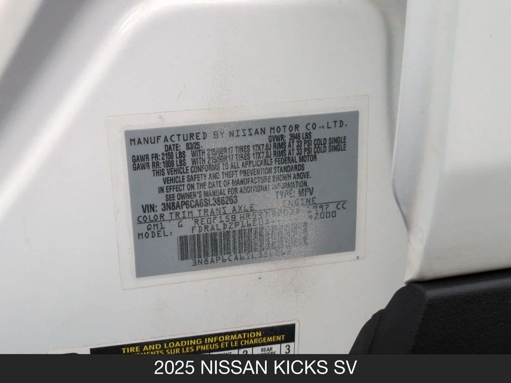 Used 2025 White Nissan SV image 25