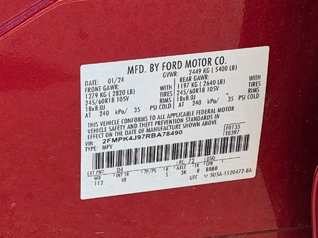 Used 2024 Red Ford SEL image 38