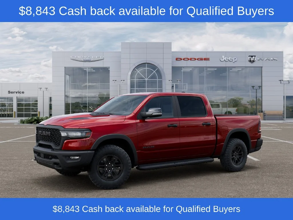 New 2026 Molten Red Pearl-Coat Exterior Paint RAM Rebel image 2