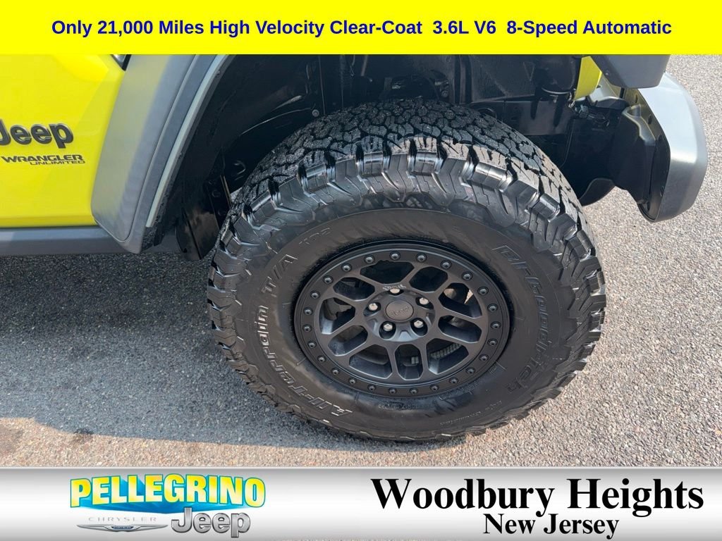 Certified Used 2022 Yellow Jeep Unlimited High Tide image 11
