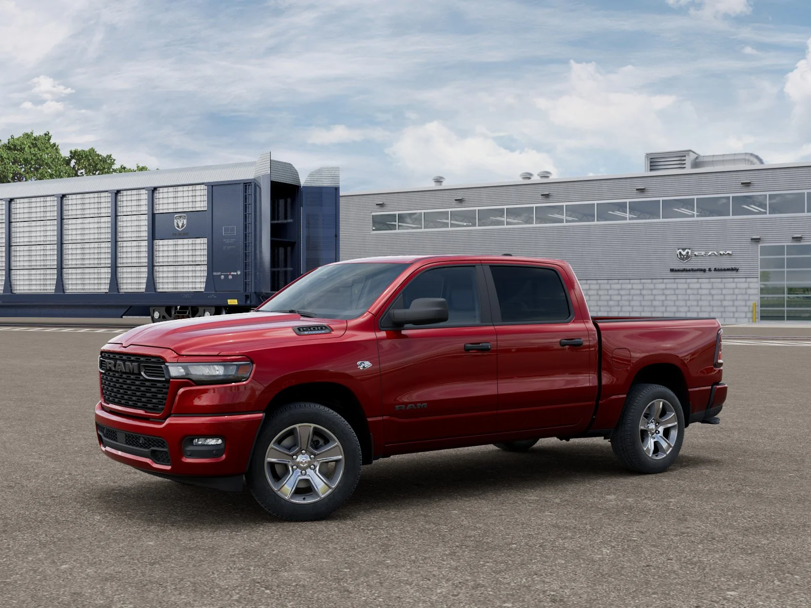 New 2026 Molten Red Pearl-Coat Exterior Paint RAM  image 1
