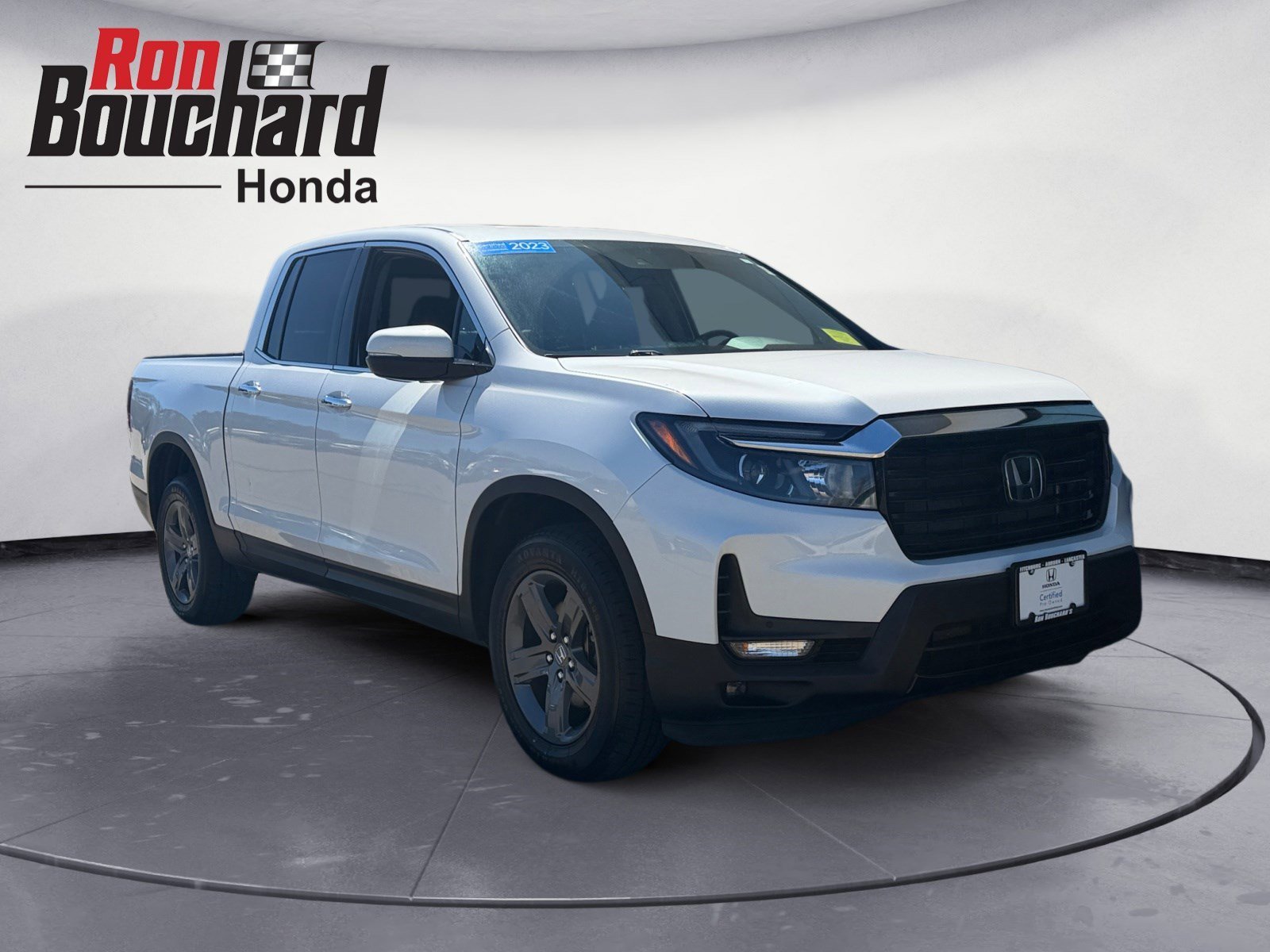 Platinum White Pearl 2023 Honda Ridgeline RTL-E AWD Pickup Truck All-Wheel Drive