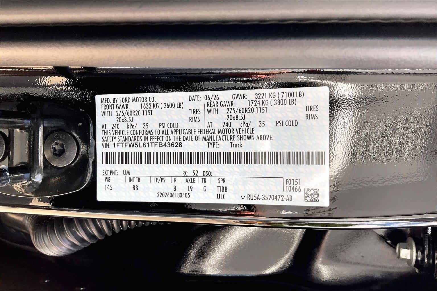 New 2026 Agate Black Metallic Ford Lariat® image 20