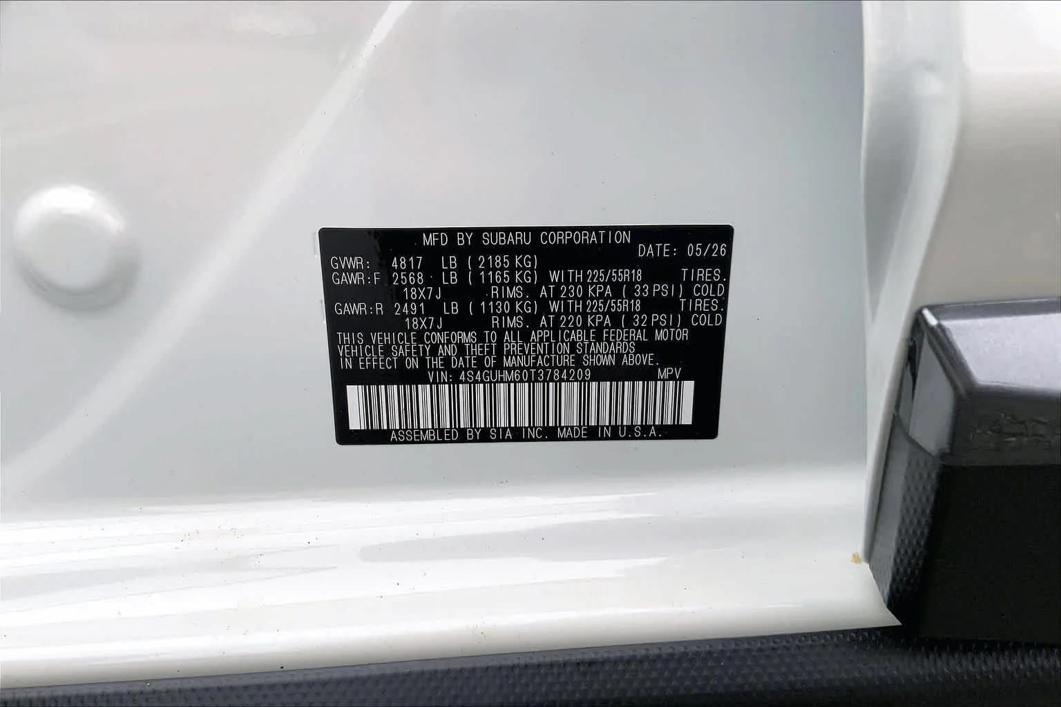 New 2026 CRYSTAL WHITE PEARL Subaru Limited image 16