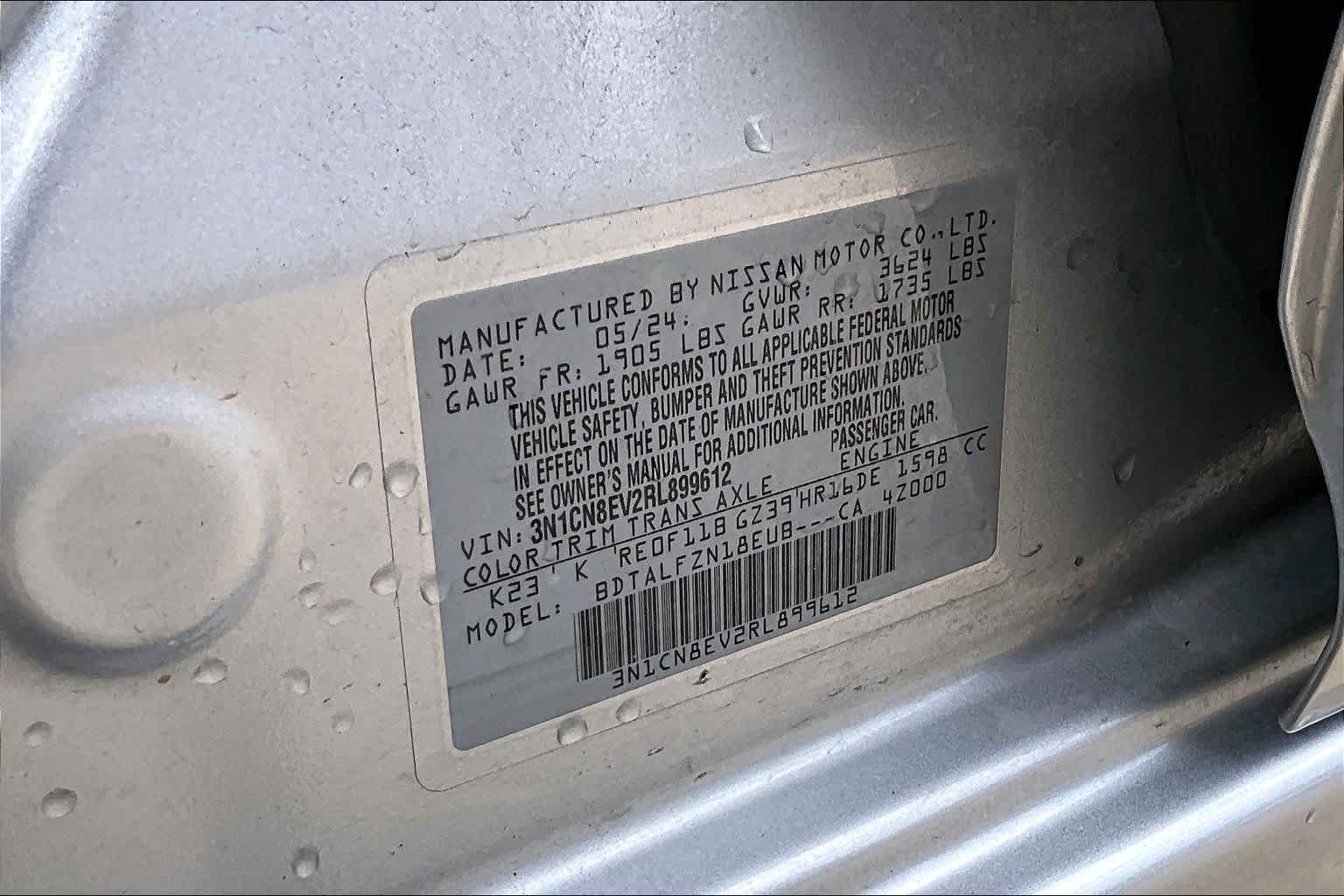 Certified Used 2024 Brilliant Silver Metallic Nissan SV image 32