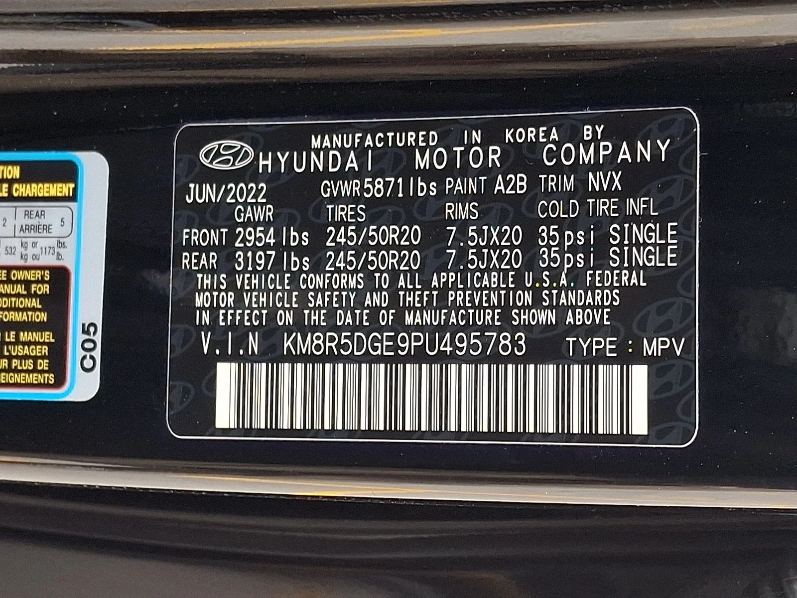 Used 2023 Black Hyundai Limited image 28