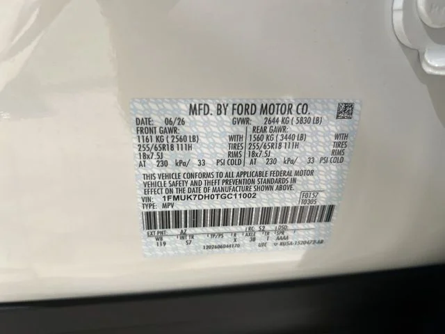 New 2026 Star White Metallic Tri-Coat Ford Active image 32