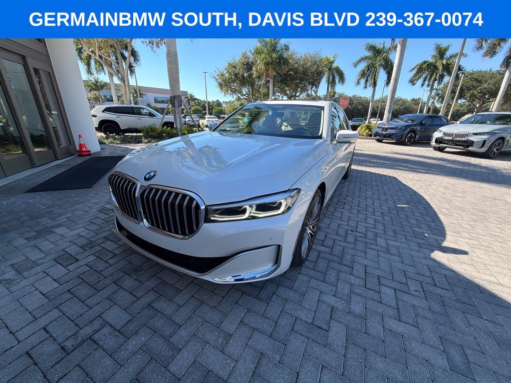 Used 2022 Mineral White Metallic BMW 750i xDrive image 1
