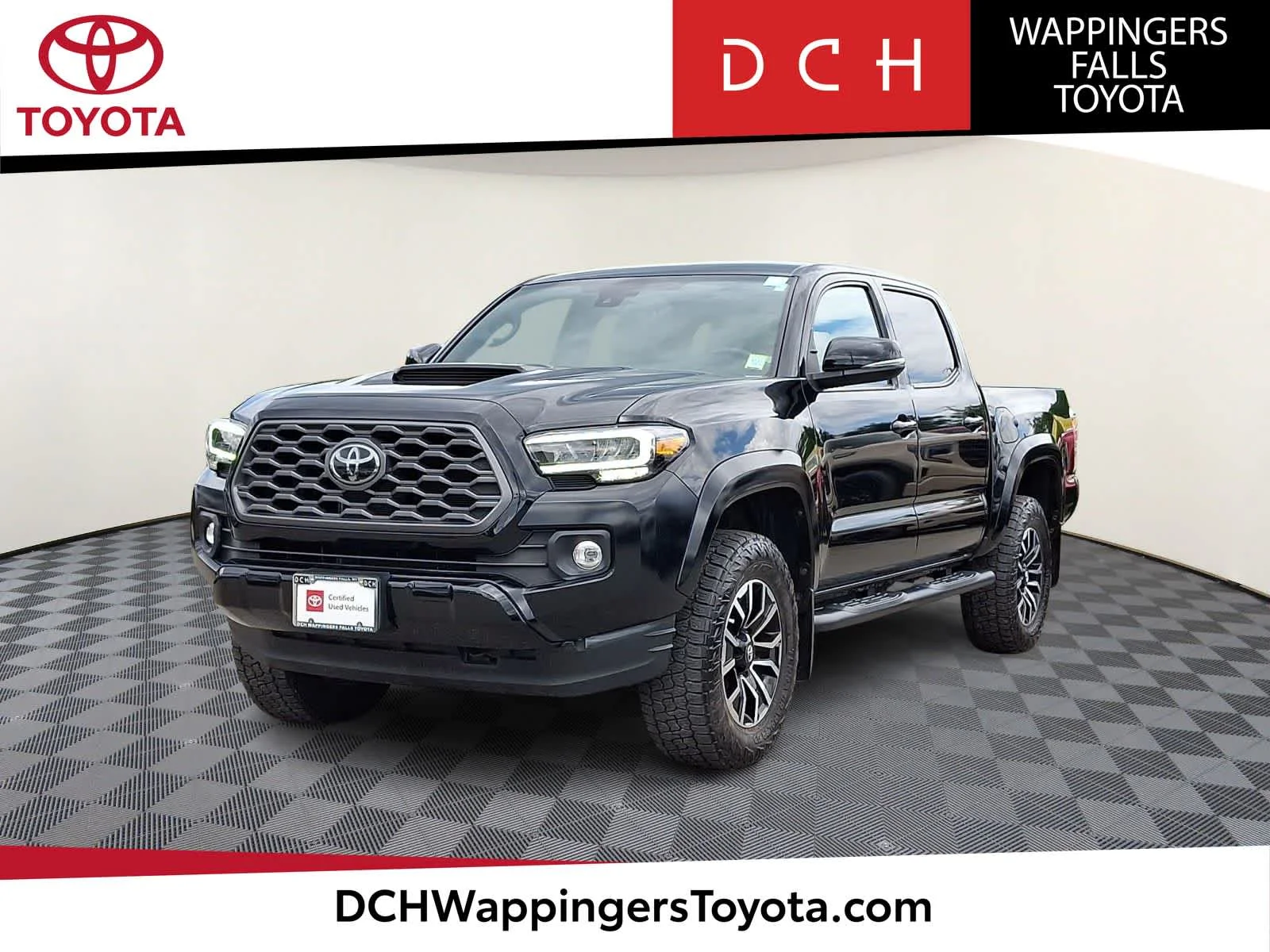 Certified Used 2022 Midnight Black Metallic Toyota TRD Sport image 1