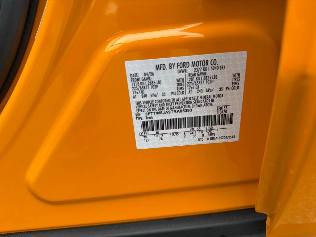 New 2026 Orange Ford XLT image 29