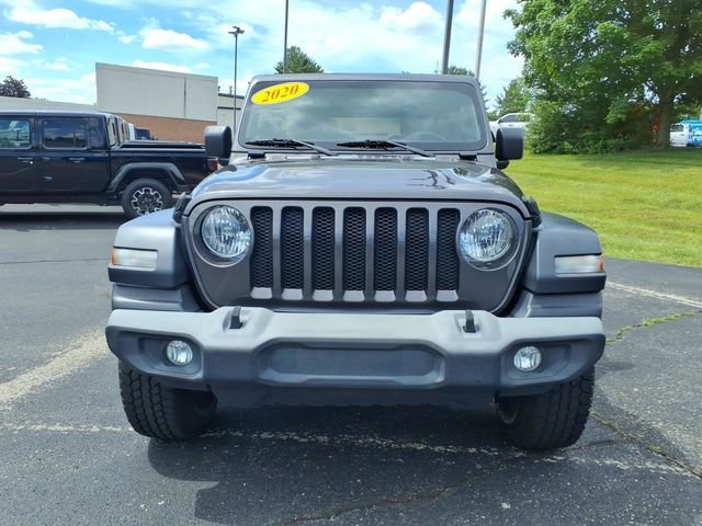 Used 2020 Jeep Wrangler Unlimited Sport with VIN 1C4HJXDN5LW347193 for sale in Xenia, OH