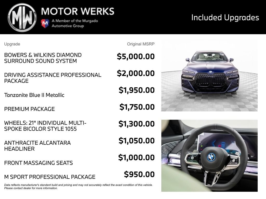 New 2026 Tanzanite Blue II Metallic BMW 750e xDrive image 4