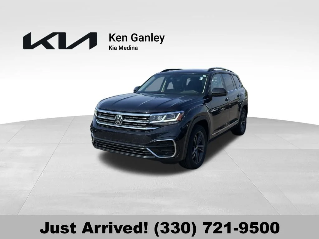 Used 2021 Black Volkswagen 3.6L V6 SE w/Technology R-Line image 1