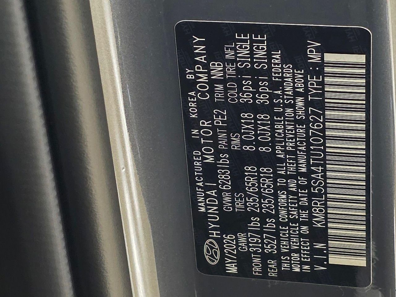 New 2026 Ecotronic Gray Pearl Hyundai Blue SEL 8P image 36