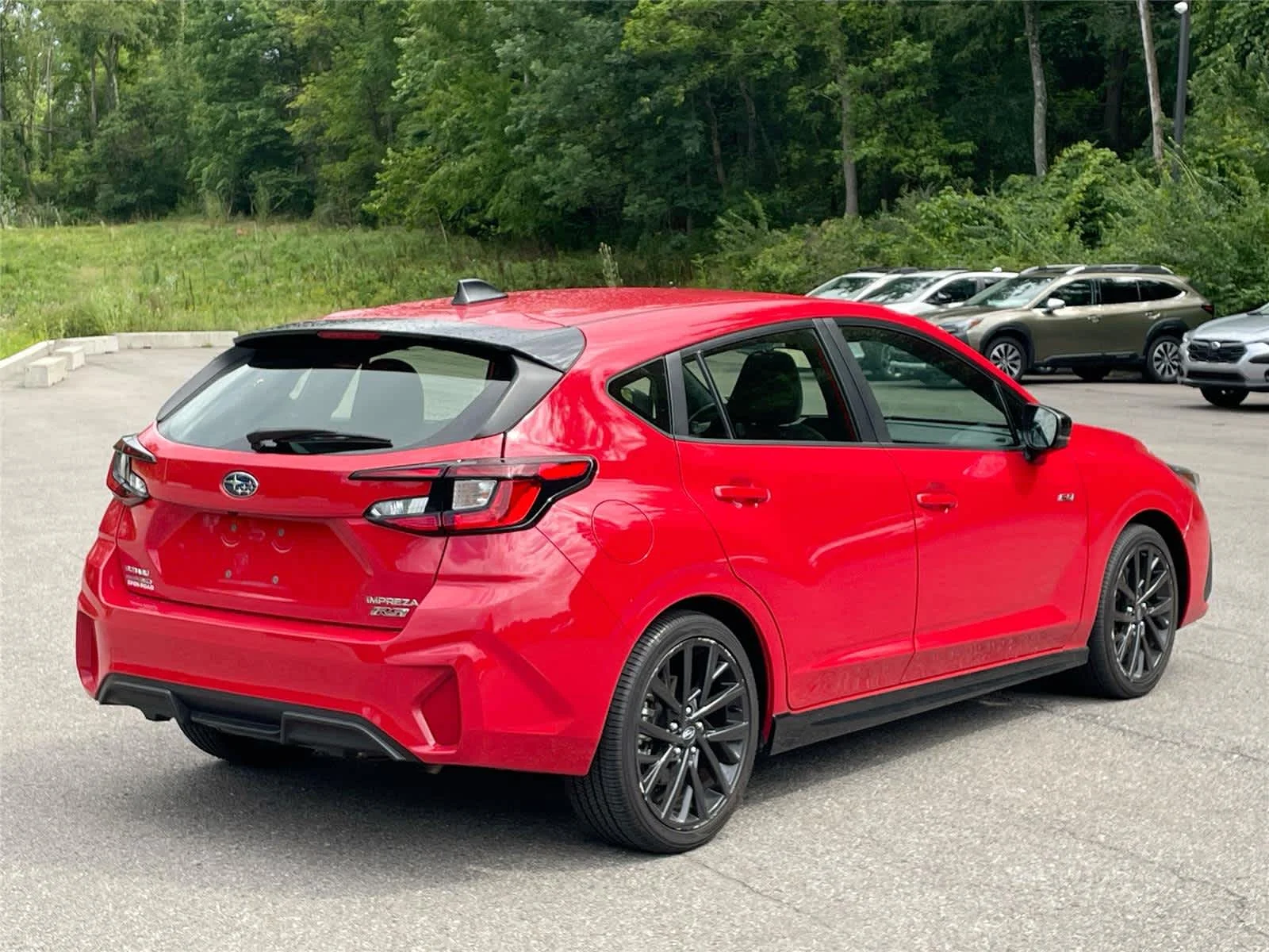 Certified Used 2024 Pure Red Subaru RS image 3