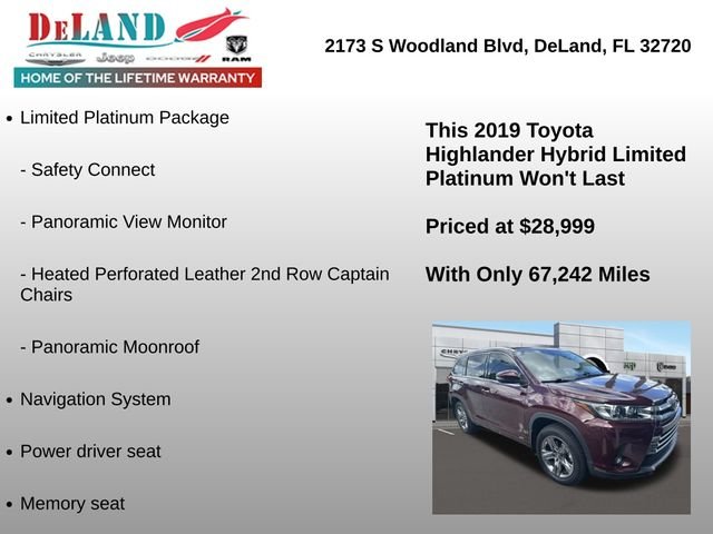 Used 2019  Toyota Limited Platinum image 2