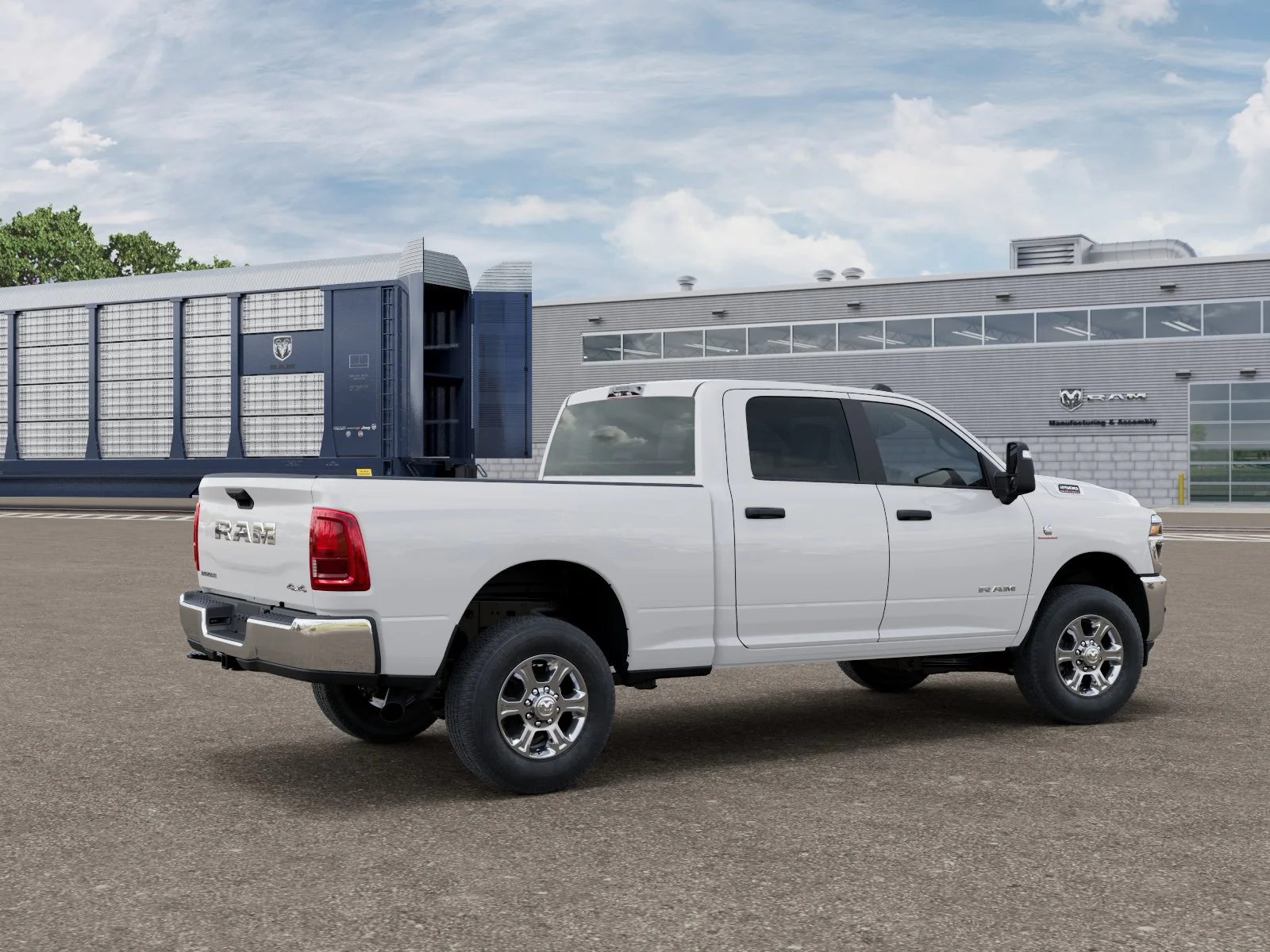New 2026 Bright White Clear-Coat Exterior Paint RAM Big Horn image 2