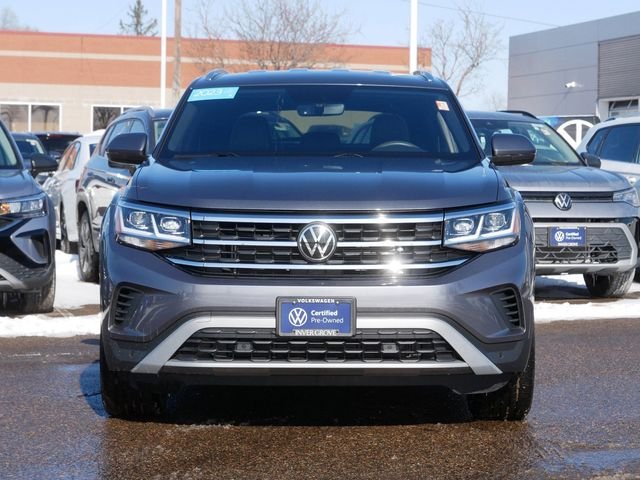 Certified 2023 Volkswagen Atlas Cross Sport SE w/Tech with VIN 1V2HE2CA5PC225042 for sale in Inver Grove Heights, Minnesota