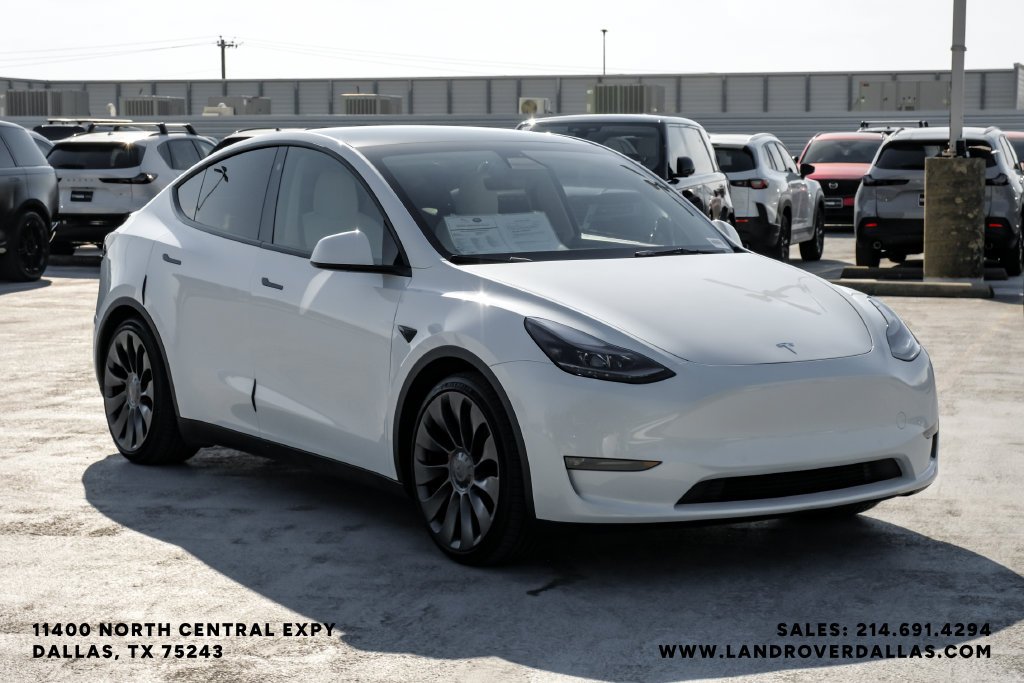 Used 2022 Pearl White Multi-Coat Tesla Performance image 4