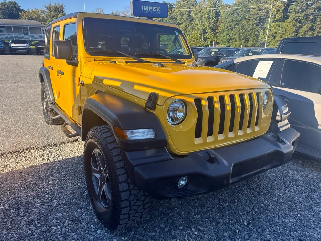 Used 2020 Yellow Jeep Unlimited Sport S image 2
