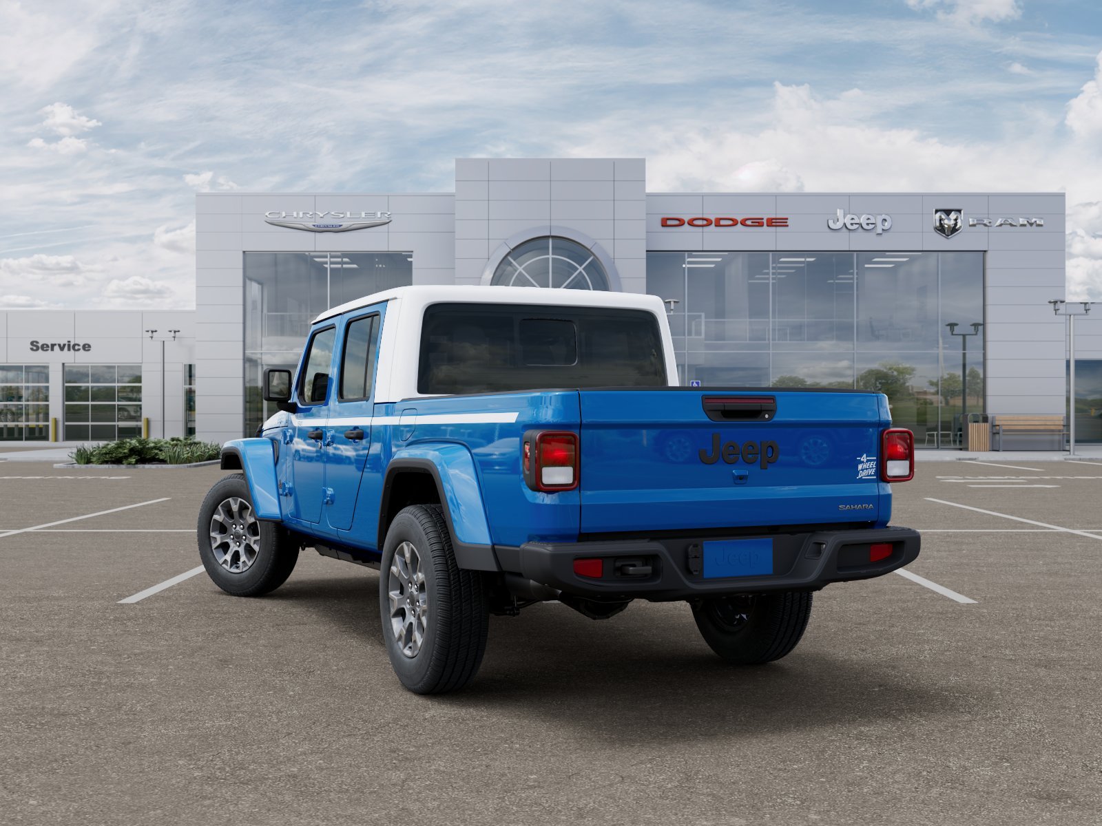 New 2026 Hydro Blue Pearl-Coat Exterior Paint Jeep Sahara image 8