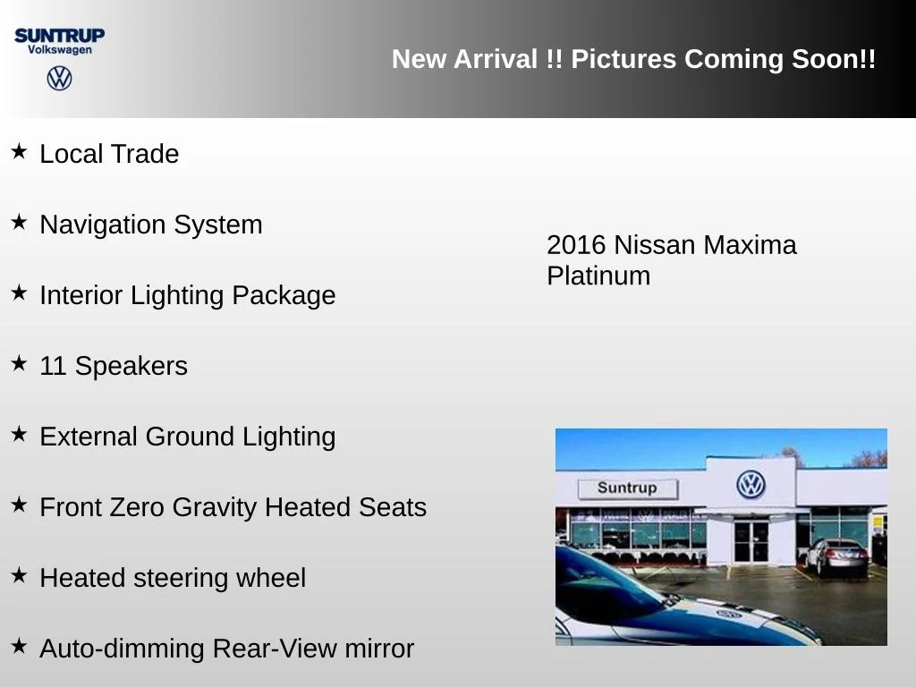 Used 2016 White Nissan Platinum image 3