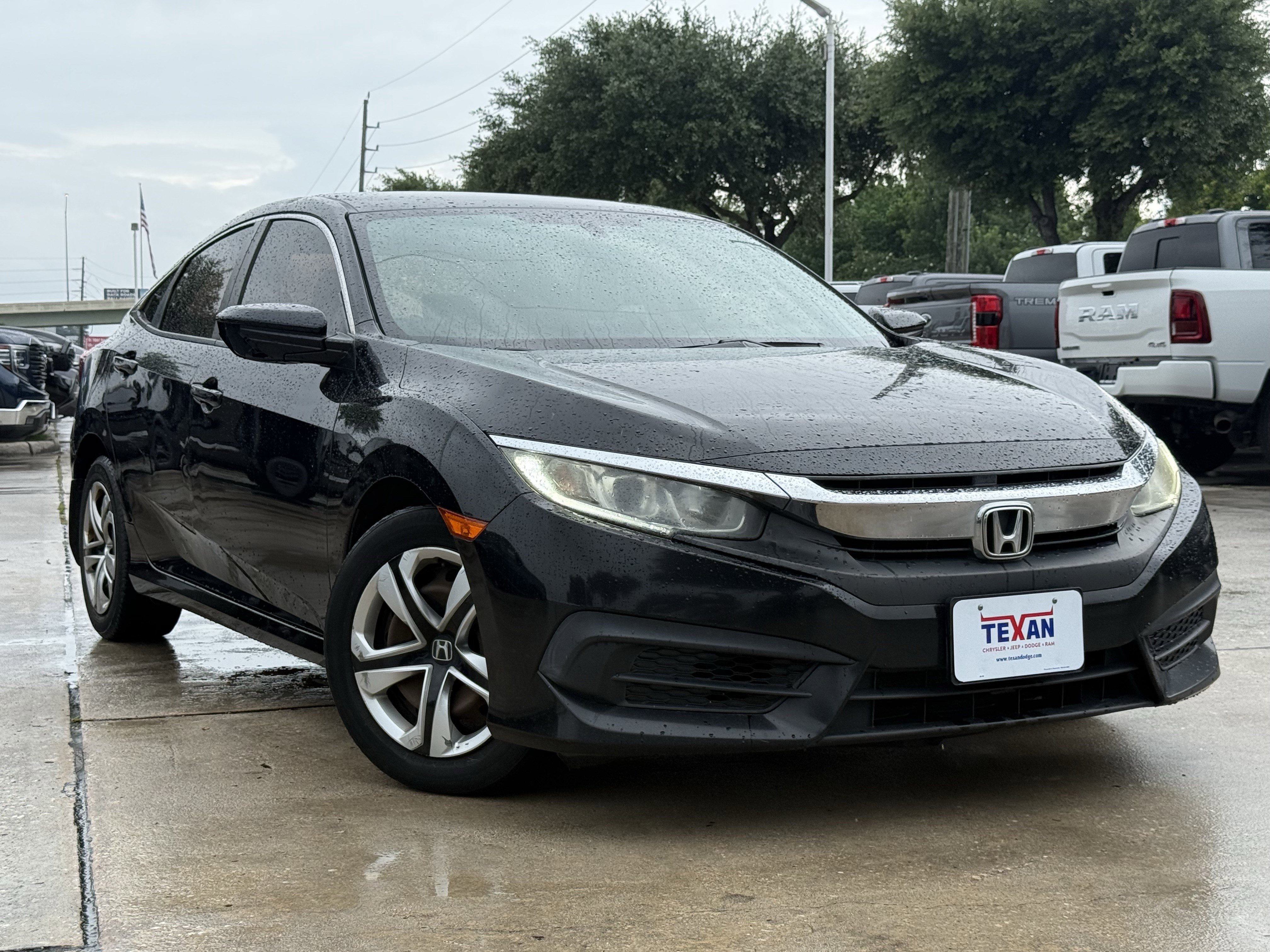 Used 2016 Honda Civic LX with VIN 19XFC2F55GE091087 for sale in Humble, TX