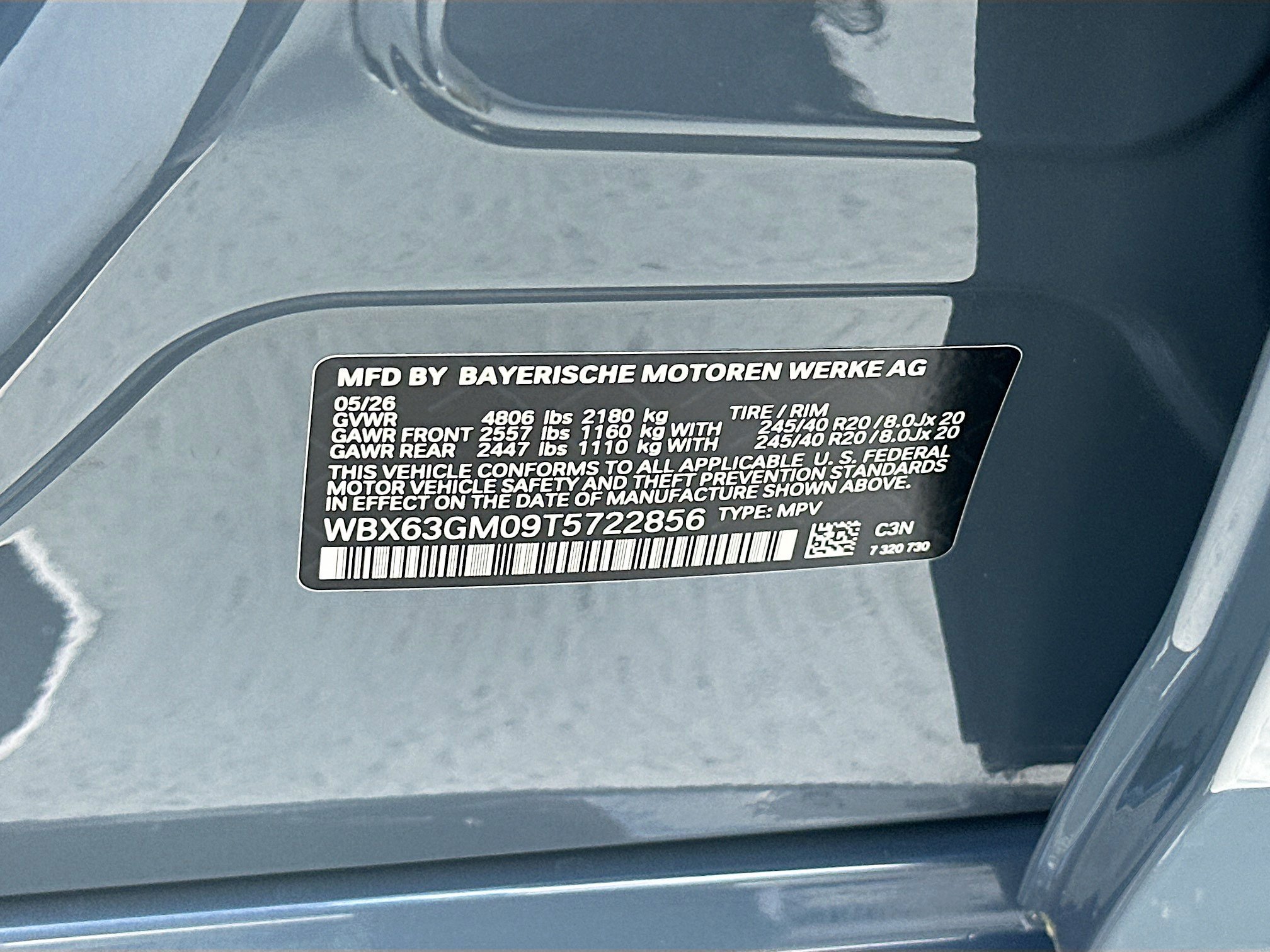 New 2026 Storm Bay Metallic BMW xDrive28i image 24