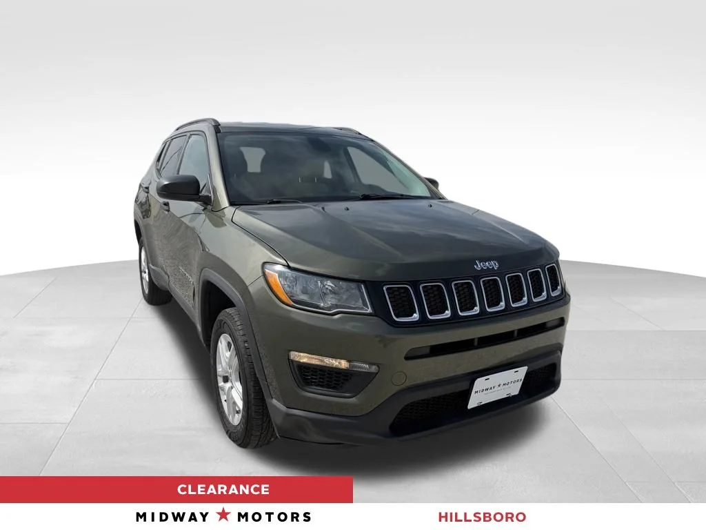 Certified Used 2018 Green Jeep Sport image 1