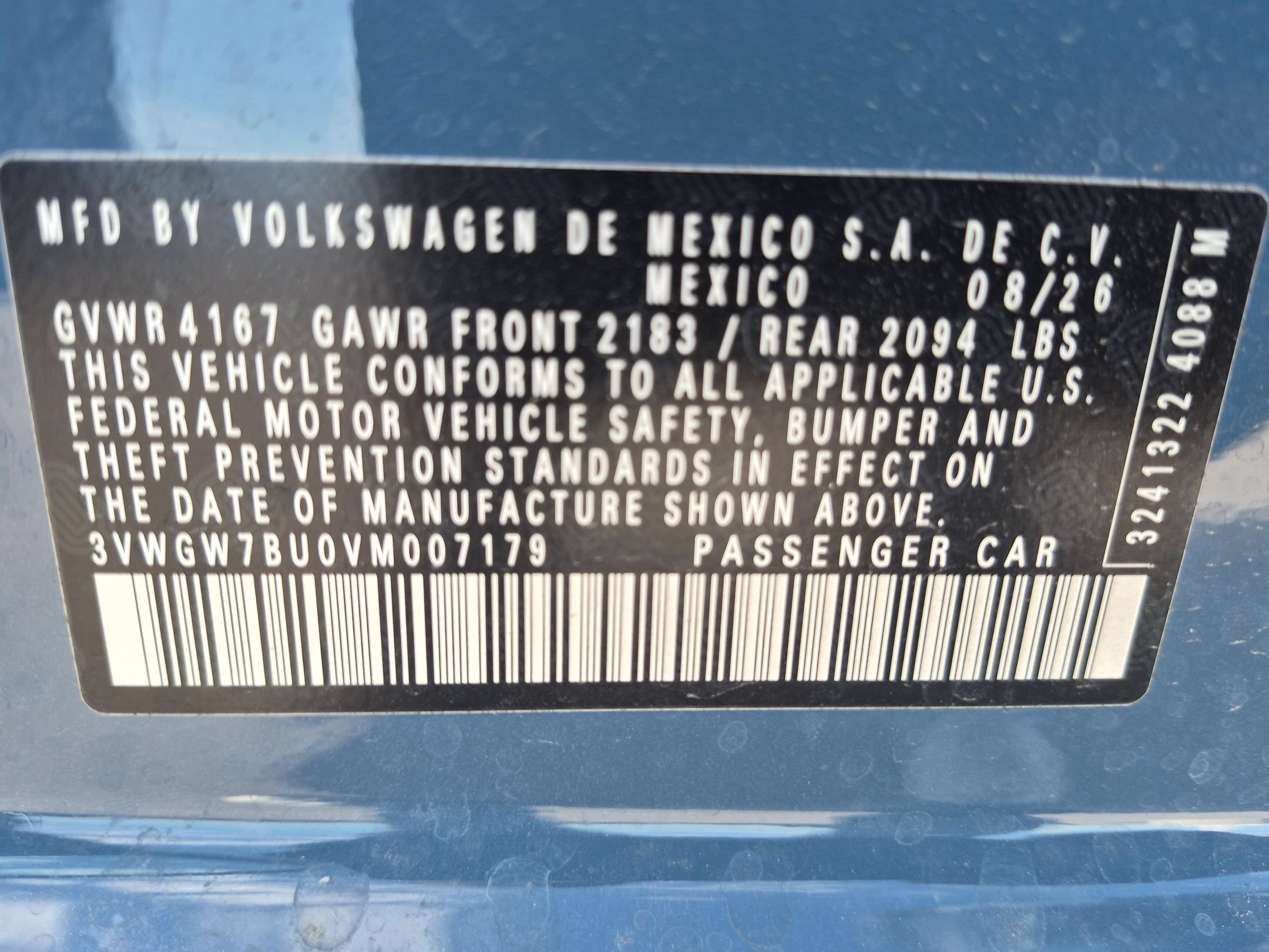 New 2027 Monterey Blue Pearl Volkswagen SEL image 17