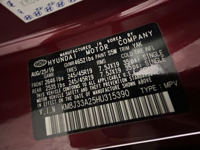 Used 2017 Red Hyundai Limited image 20