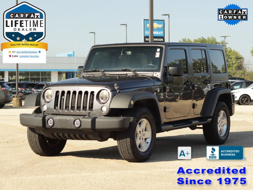 Used 2017 Gray Jeep Sport 4x4 image 3